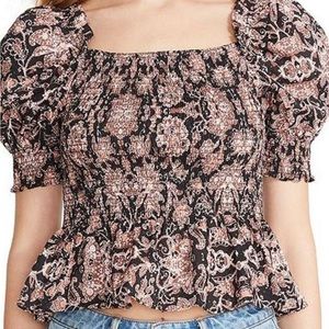 BB Dakota Steve Madden Travel Blogger Blouse Size M